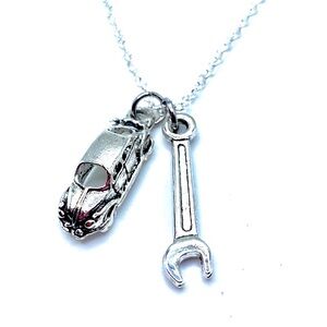 Auto Mechanic Necklace Technician Service Advisor